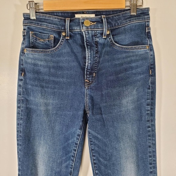 Revtown High Rise Skinny Jeans Decade Denim Dark Wash Blue Size 28 Tall - Picture 2 of 12